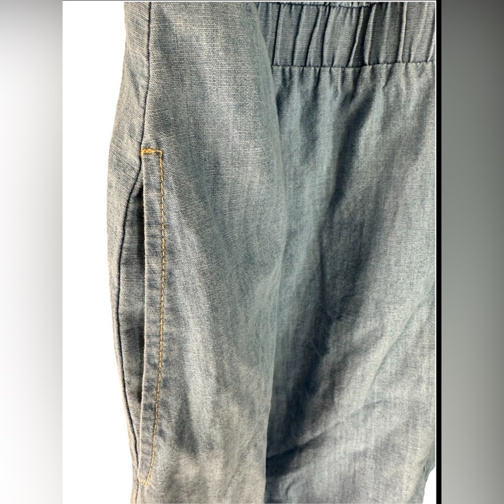 Women's Denim Sleeveless Mini Shirtdress Ava & Viv light Denim Wash - Picture 6 of 11